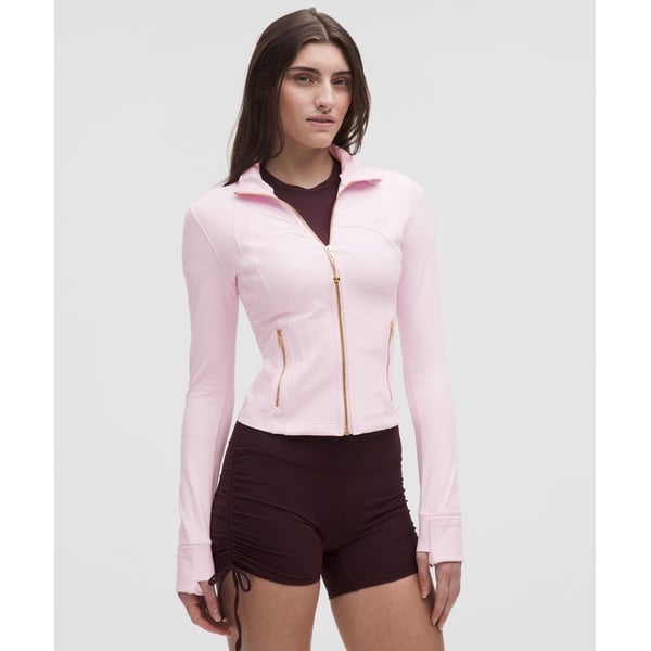 Track Define Cropped Jacket *Nulu - Pink Organza/Gold/Gold - 6 at